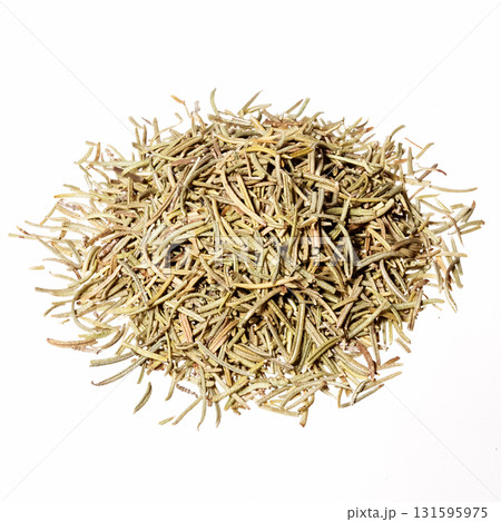 Rosemary spice herb closeup, isolated on white. 131595975