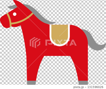 2026年令和8年お正月の午年の年賀状デザイン 馬のイラスト2 2026年令和8年お正月の午年の年賀状デザイン 馬のイラスト2 131596026