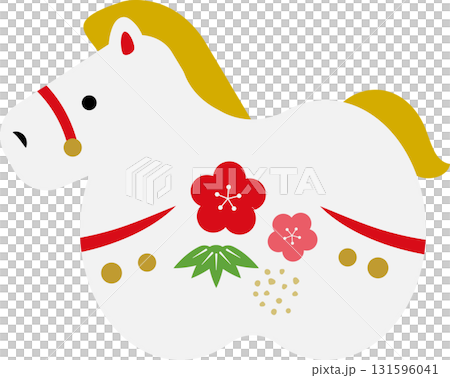 2026年令及8年馬年賀年卡圖案 馬 泥鈴插圖1 131596041