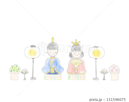 ひな祭りのイラスト ひな祭りのイラスト 131596075