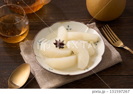 和梨のコンポート|八角香る秋のデザート 和梨のコンポート|八角香る秋のデザート 131597267