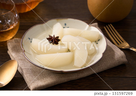 和梨のコンポート｜八角香る秋のデザート 131597269