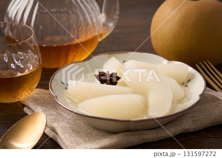 和梨のコンポート|八角香る秋のデザート 和梨のコンポート|八角香る秋のデザート 131597272