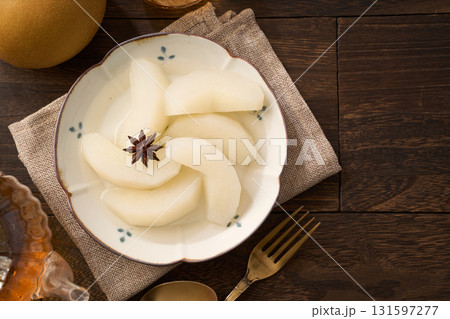 和梨のコンポート|八角香る秋のデザート 和梨のコンポート|八角香る秋のデザート 131597277