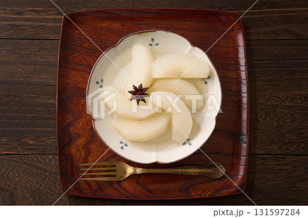 和梨のコンポート｜八角香る秋のデザート 131597284