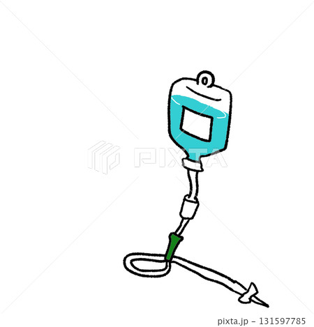 点滴のイラスト(液いり) 点滴のイラスト(液いり) 131597785