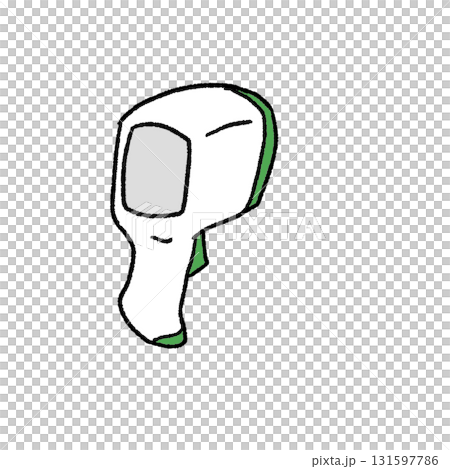 非接触体温計のイラスト 非接触体温計のイラスト 131597786