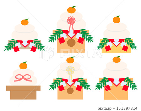 鏡餅～正月・年賀状イラスト素材（行事15） 131597814