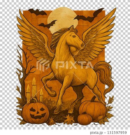 動物とハロウィンの共演 動物とハロウィンの共演 131597959