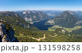Lake Hallstatt Hallstatter See in the mountains, aerial view from Mount Krippenstein, Austria 131598258