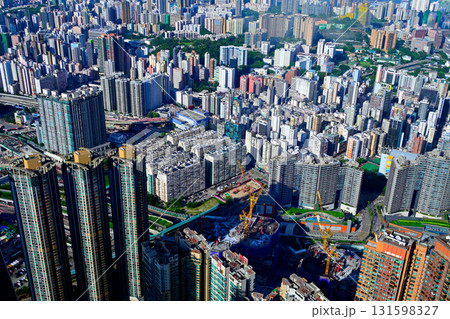 香港島 俯瞰で見る 香港島 俯瞰で見る 131598327