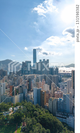 Oct 1 2025 Bustling Urban Life Along Waterloo Road, Hong Kong 131598382