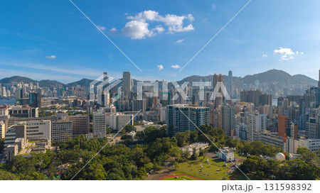 Oct 1 2025 Vibrant Street Life in Yau Tsim Mong District 131598392