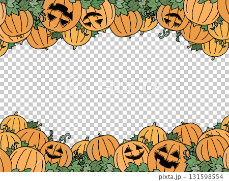 かぼちゃのフレーム／ハロウィン 131598554
