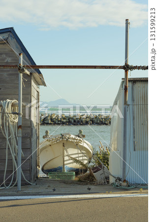 青森県大間町　朝の大間崎の風景 131599213