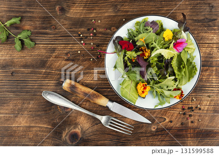 Delicate salad, fresh salad. 131599588