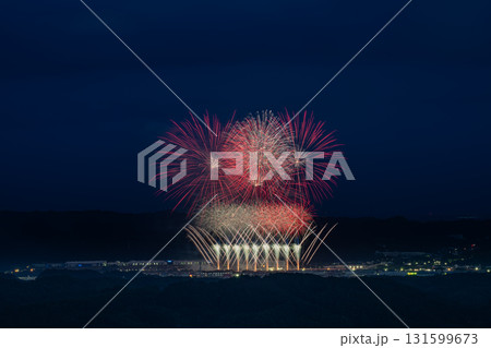 袋井市のふくろい遠州の花火の風景(静岡県) 131599673