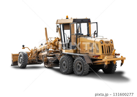 Heavy equipment for rent showcased in isolated setting suitable for various construction projects Heavy equipment for rent showcased in isolated setting suitable for various construction projects 131600277