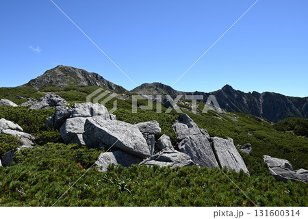 木曽駒ヶ岳登山、中央アルプス、長野県 131600314