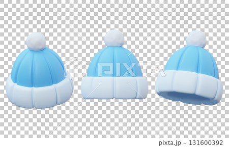 cartoon style winter hat 3D graphic icon cartoon style winter hat 3D graphic icon 131600392