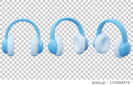 cartoon style winter earmuffs 3D graphic cartoon style winter earmuffs 3D graphic 131600878
