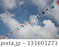 空にはためく万国旗 運動会イメージ 空にはためく万国旗 運動会イメージ 131601271