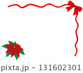 ポインセチア（リボンフレーム） 131602301