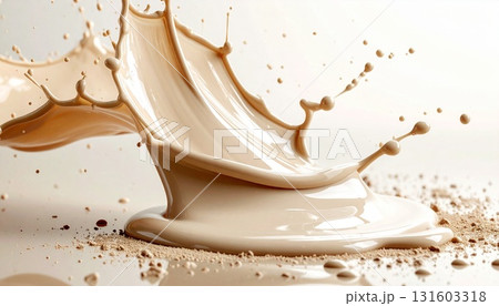 ファンデーションの美しい液体スプラッシュ ファンデーションの美しい液体スプラッシュ 131603318