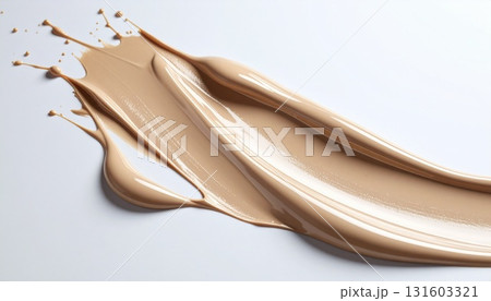 美容液のようなファンデーションの飛沫表現 美容液のようなファンデーションの飛沫表現 131603321