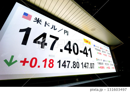 日本の東京都市景観147.40-41米ドル/円(最高値更新・4万5769円50銭。株価/終値)=3日 日本の東京都市景観147.40-41米ドル/円(最高値更新・4万5769円50銭。株価/終値)=3日 131603497
