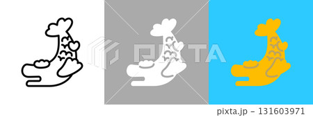 金鯱のカラーとモノクロアイコン 金鯱のカラーとモノクロアイコン 131603971