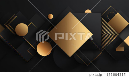 Art object for Black Friday, sales and promotions with a dark, black, colorful and effective theme. Luxury picture for advertising goods on the day of big discounts. Abstract background 131604315