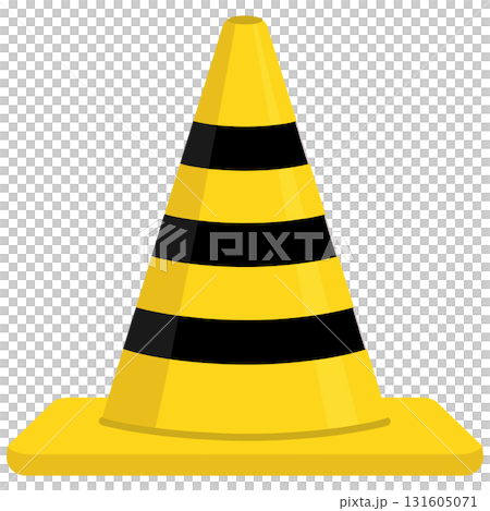 The bright yellow traffic cones at civil engineering and construction sites create a sense of safety and harmony. The bright yellow traffic cones at civil engineering and construction sites create a sense of safety and harmony. 131605071