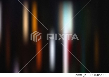 Dark vertical glowing blur lights with moody reflection 131605458