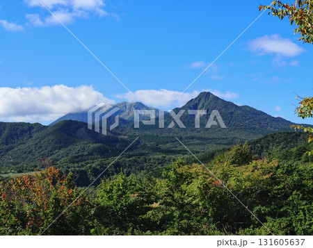 蒜山大山スカイライン鬼女台展望休憩所から見る大山と烏ヶ山の眺望 蒜山大山スカイライン鬼女台展望休憩所から見る大山と烏ヶ山の眺望 131605637