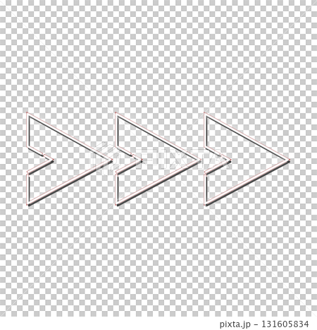 霓虹箭頭標示右箭頭白色 131605834