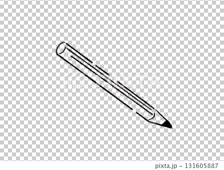 Hand-drawn illustration of chalk pen used for handicrafts Line drawing Hand-drawn illustration of chalk pen used for handicrafts Line drawing 131605887