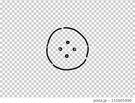 縫紉用羈扣的手繪插圖 縫紉用羈扣的手繪插圖 131605890