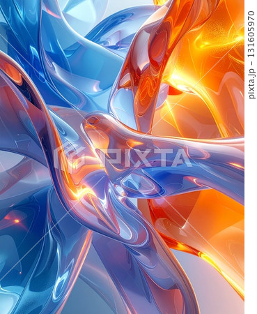 流体の熱と光が織りなす現代アート 131605970
