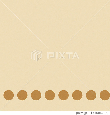 図形シリーズ：下部に円が並ぶボトム型背景 131606207