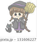 ハロウィンの仮装をした女の子のイラスト 131606227