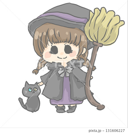 ハロウィンの仮装をした女の子のイラスト ハロウィンの仮装をした女の子のイラスト 131606227