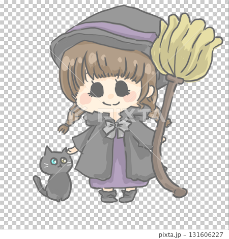 ハロウィンの仮装をした女の子のイラスト ハロウィンの仮装をした女の子のイラスト 131606227