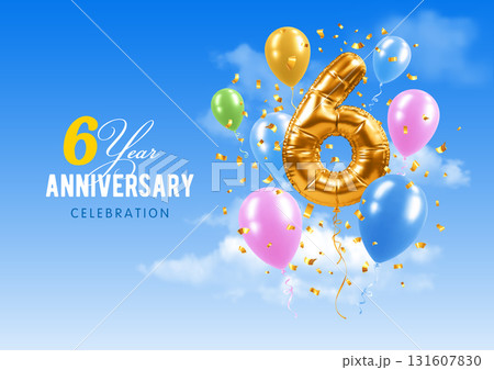 6 Year Anniversary Celebration Template 6 Year Anniversary Celebration Template 131607830