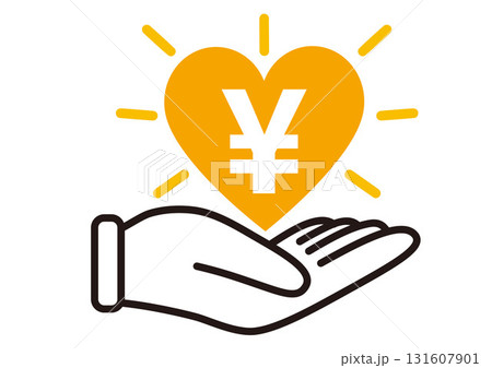 募金,寄付,義援金,お金,ハート,手,現金,募金箱,寄付金,チャリティ,募金活動,慈善活動,共同募金 131607901