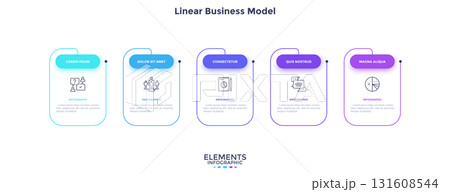 Modern Vector Infographic Banner. Business Illustration for presentation 131608544