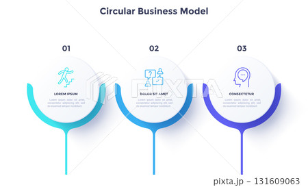 Modern Vector Infographic Banner. Business Illustration for presentation Modern Vector Infographic Banner. Business Illustration for presentation 131609063