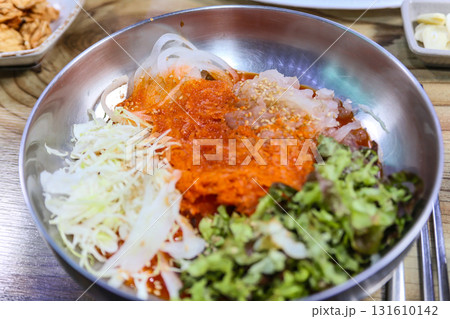 Korean cold Raw Fish Soup Korean cold Raw Fish Soup 131610142