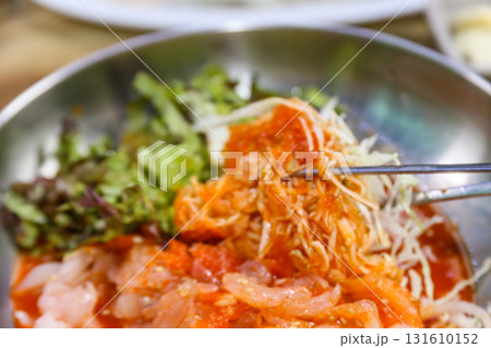 Korean cold Raw Fish Soup Korean cold Raw Fish Soup 131610152