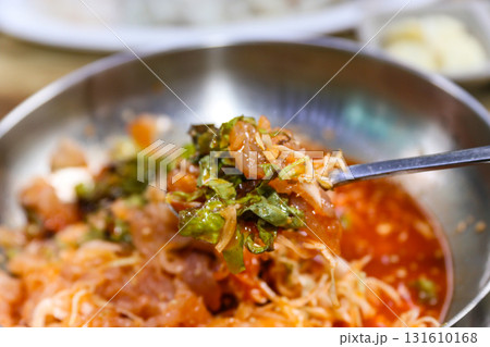Korean cold Raw Fish Soup 131610168